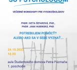 Na slovíčko so psychológom