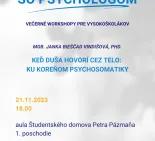 Na slovíčko so psychológom