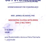Na slovíčko so psychológom