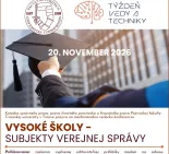 Vysoké školy ako subjekty verejnej správy