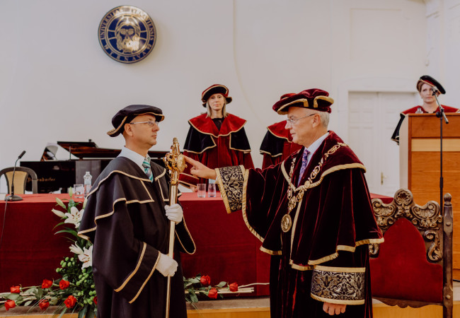 inaugurácia rektora Reného Bílika, Trnavská univerzita, november 2019