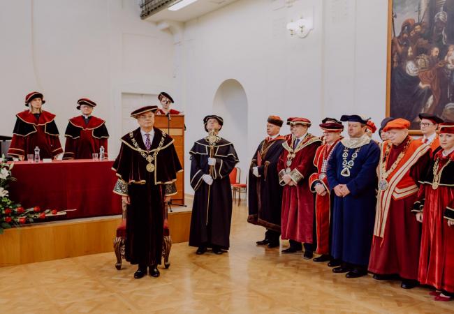 inaugurácia rektora trnavskej univerzity reného bílika 2019, sála marianum trnava