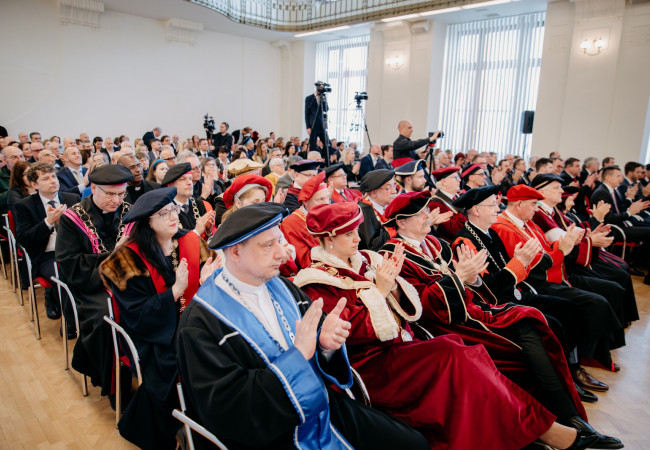 inaugurácia rektora Trnavskej univerzity, Trnava, marec 2025, Miloš Lichner