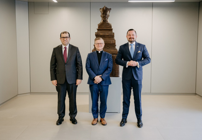 prof. Miloš Lichner s veľvyslancom Jordánskeho hášimovského kráľovstva