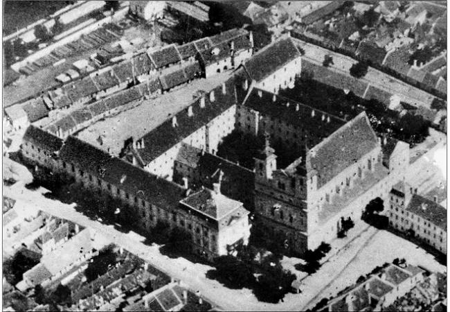 Letecký pohľad na Trnavu 1928-1930