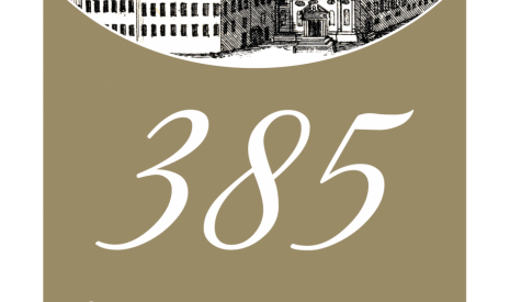 logo 385 rokov Trnavskej univerzity, autor Tibor Záhorec