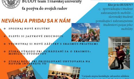 BUDDY team Trnavskej univerzity ťa pozýva do svojich radov