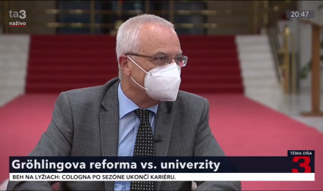 René Bílik TA3, školská reforma, reforma vysokých škôl