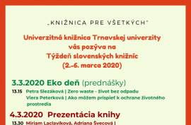 týždeň slovenských knižníc 2020