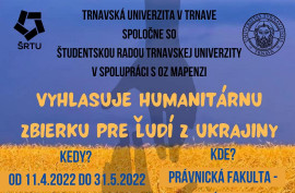 Humanitárna zbierka pre ľudí z Ukrajiny