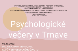 Psychologické večery v Trnave