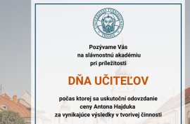 Deň učiteľov 2025