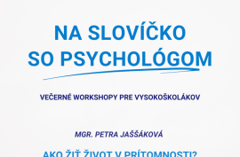 Na slovíčko so psychológom