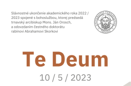Te Deum 2023 trnava trnavska univerzita