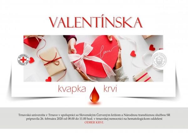 valentínska kvapka krvi 2020 trnava