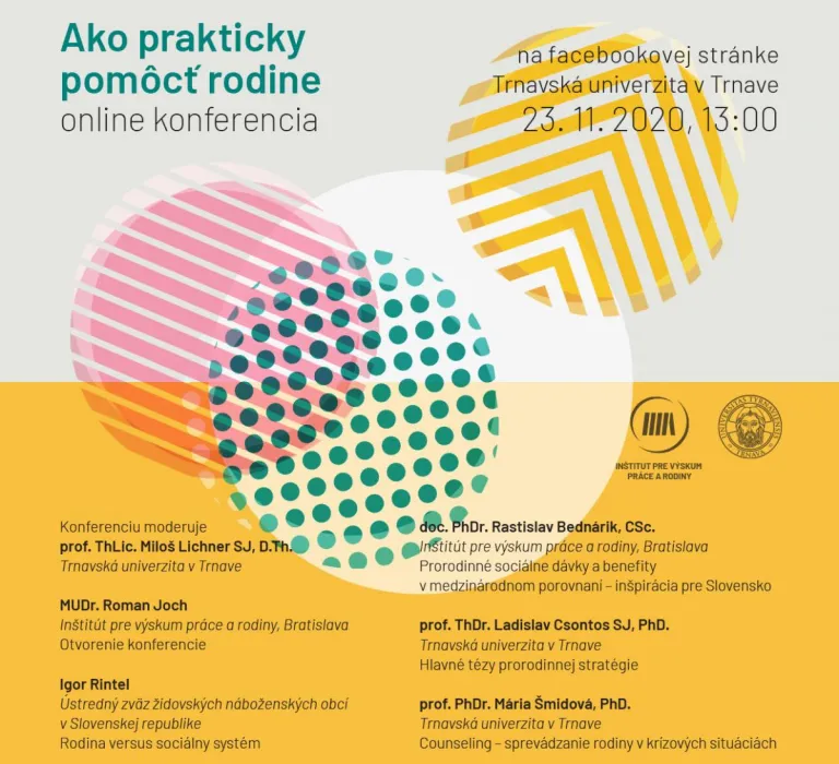 Ako prakticky pomôct rodine, Trnavská univerzita