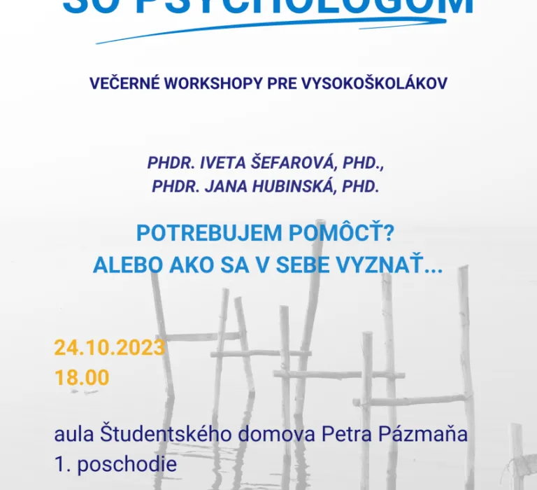 Na slovíčko so psychológom