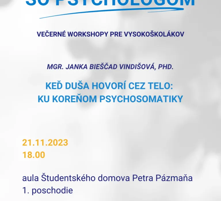 Na slovíčko so psychológom