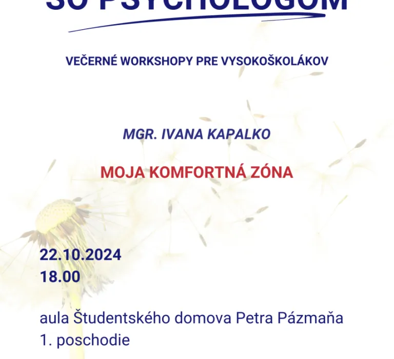 Na slovíčko so psychológom