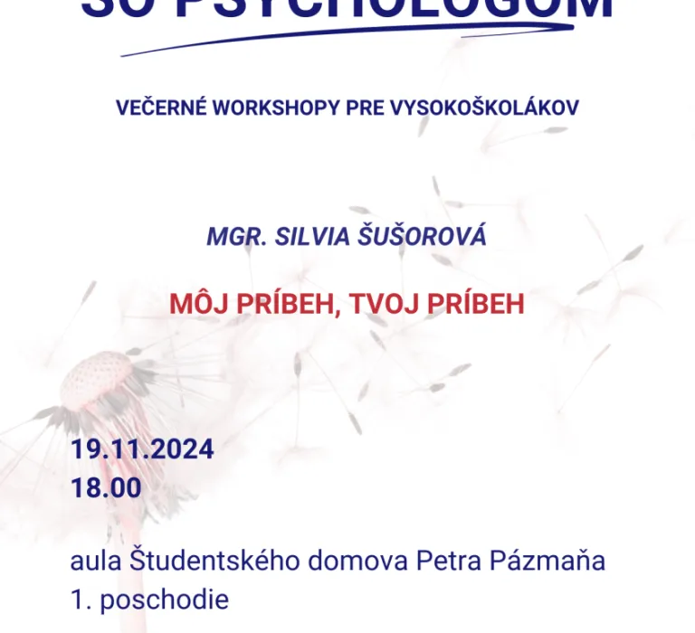 Na slovíčko so psychológom