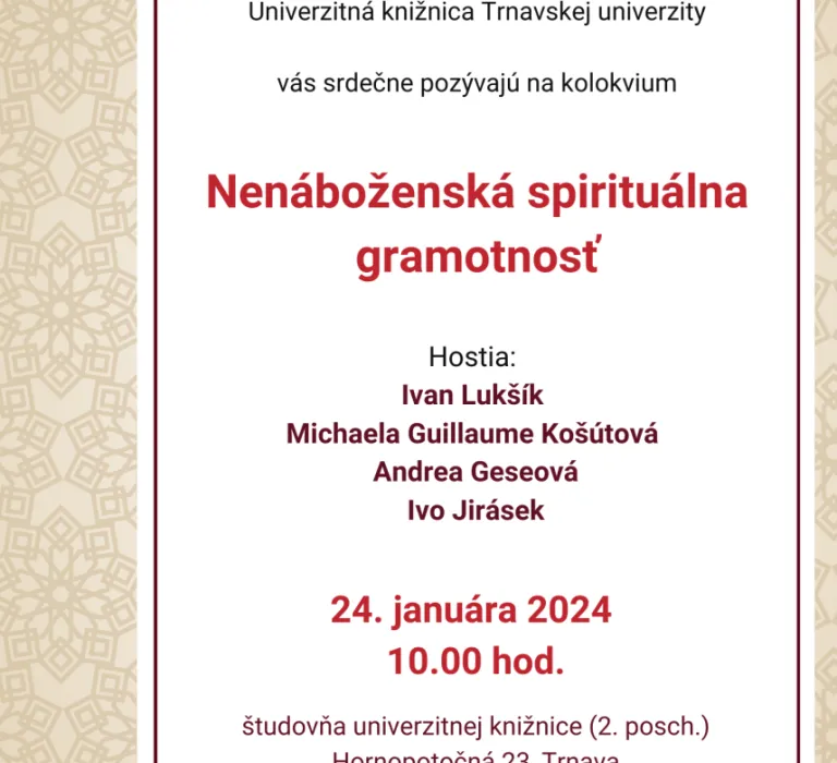 Nenáboženská spirituálna gramotnosť