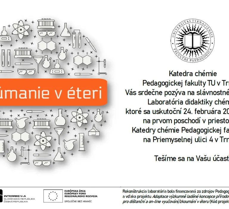 Slávnostné otvorenie nového laboratória didaktiky chémie