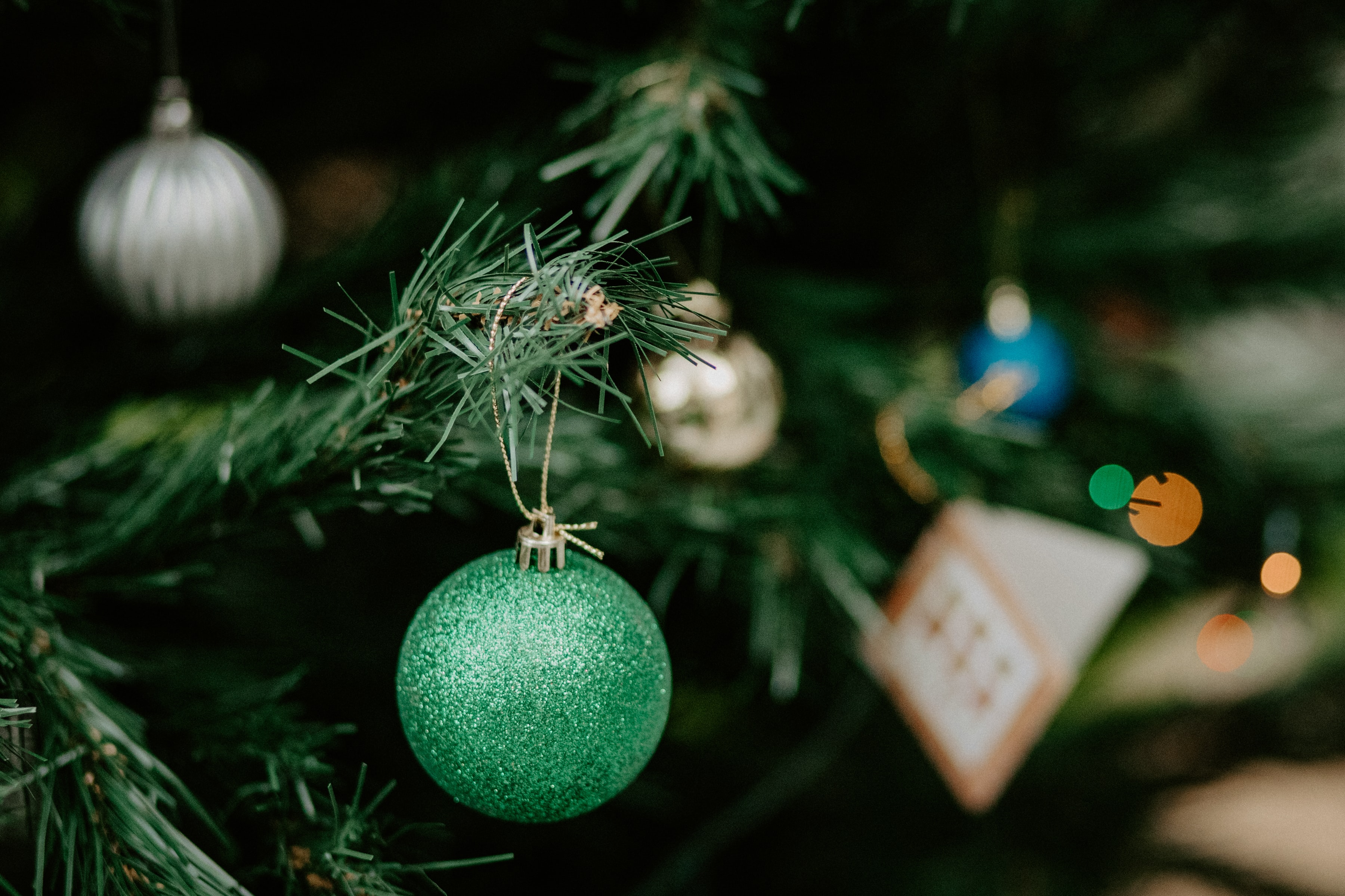 vianoce, vianočný stromček, vianočná guľa (foto Barbora Likavská)