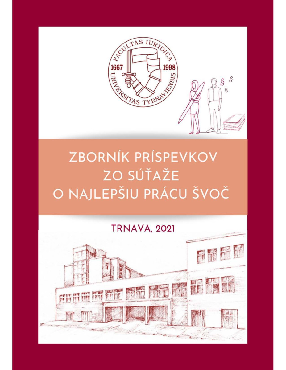 Zborník príspevkov zo súťaže o najlepšiu prácu ŠVOČ