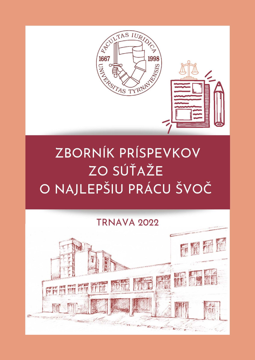 Zborník príspevkov zo súťaže o najlepšiu prácu ŠVOČ