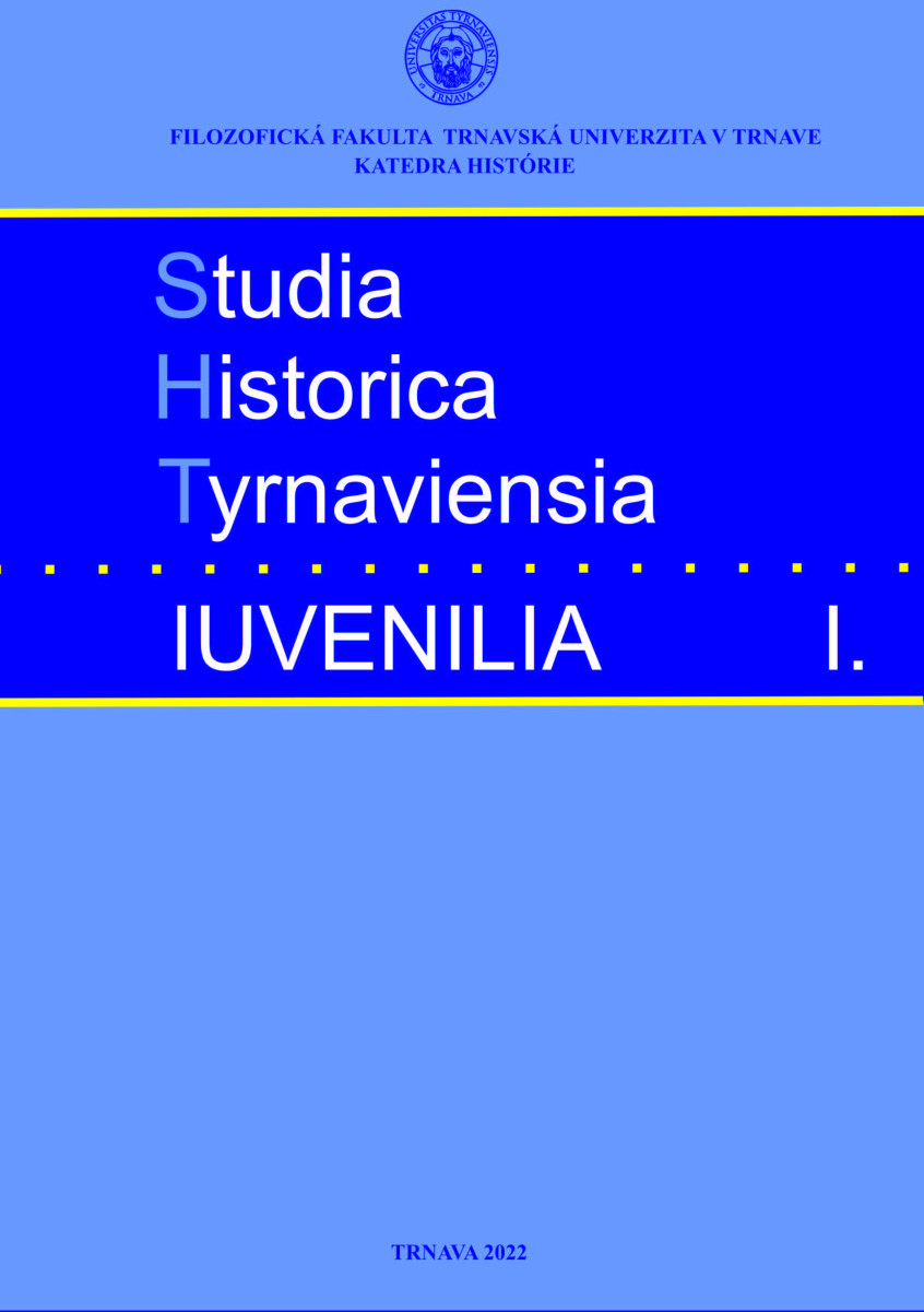 Studia Historica Tyrnaviensia Iuvenilia 1.