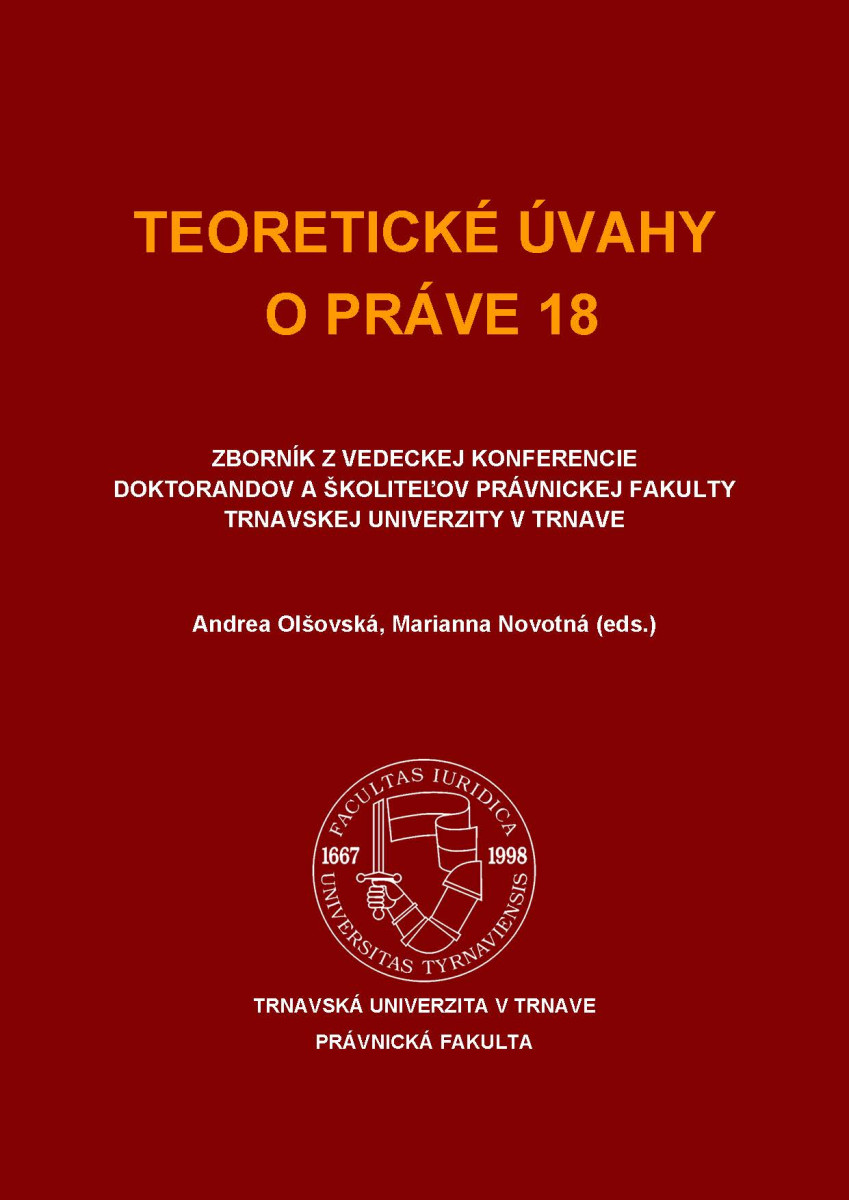 Teoretické úvahy o práve 18