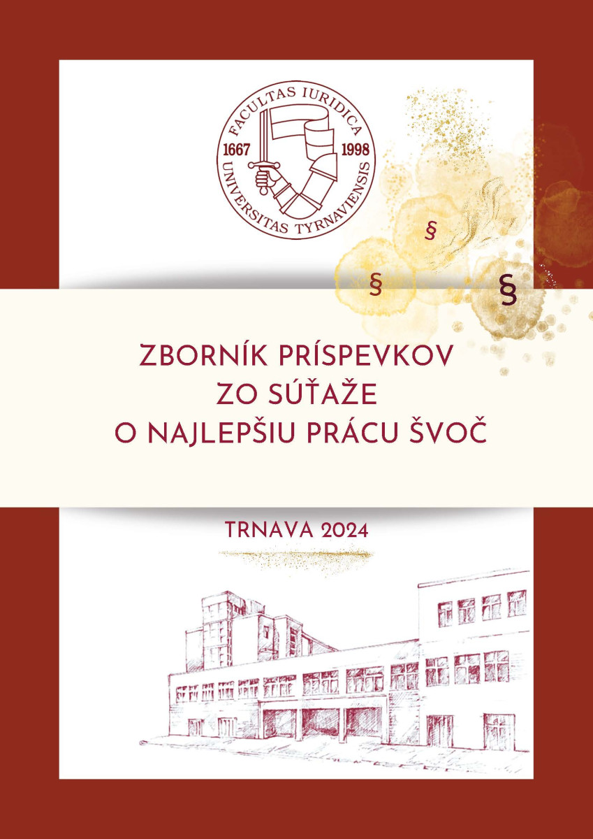 Zborník príspevkov z fakultného kola súťaže o najlepšiu prácu ŠVOČ 2024