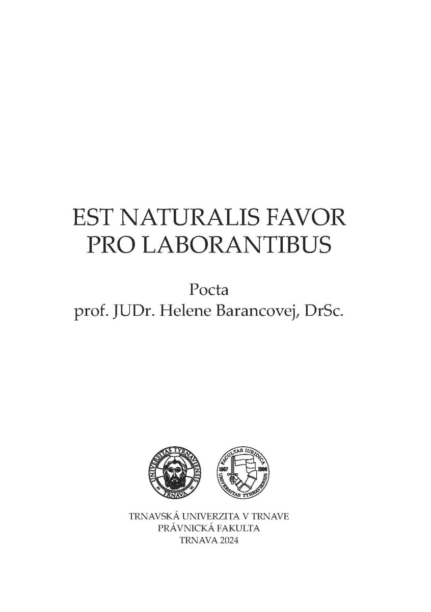 Est naturalis favor pro laborantibus