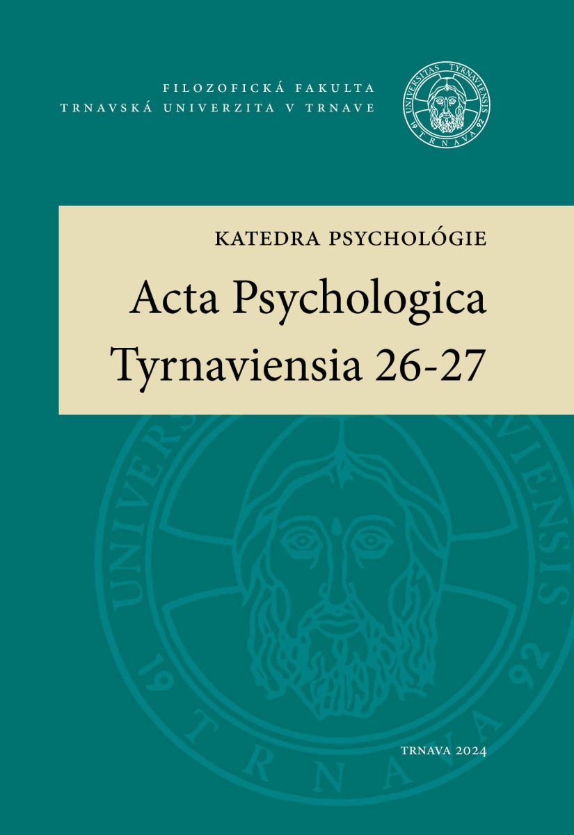 Acta Psychologica Tyrnaviensia 26-27