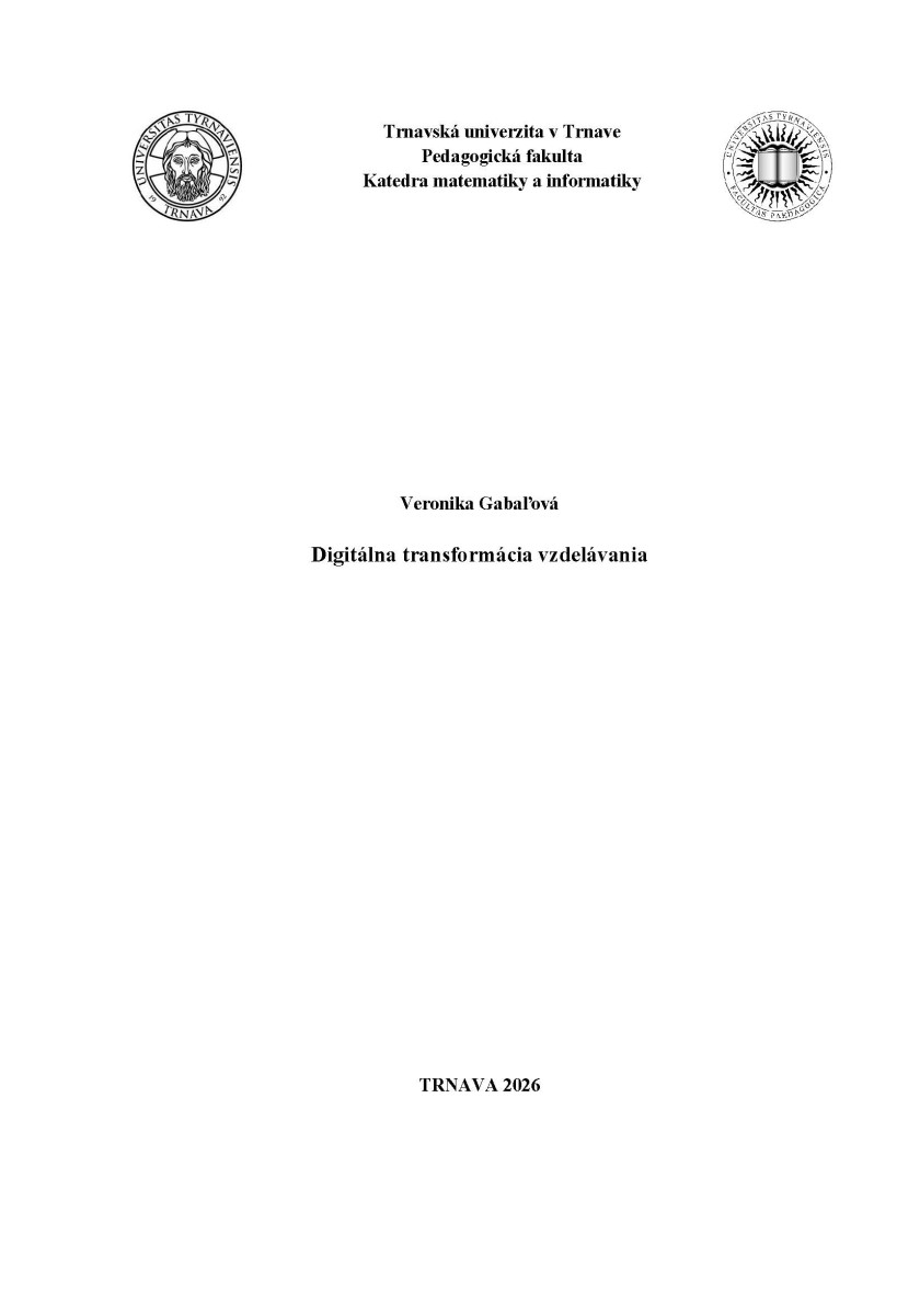 Digitálna transformácia vzdelávania