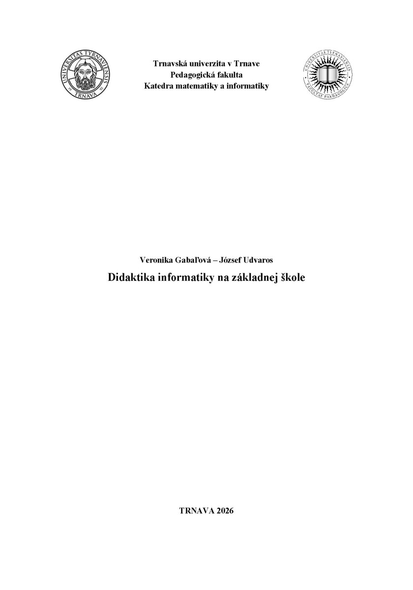 Didaktika informatiky na základnej škole