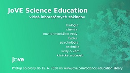 JoVE education - prístup k E-zdrojom