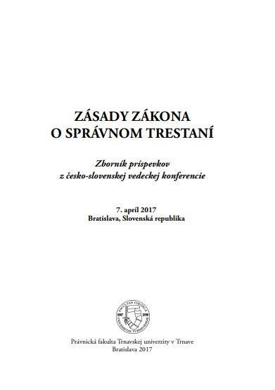 Zásady zákona o správnom trestaní