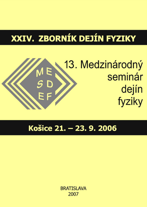 XXIV. Zborník dejín z fyziky