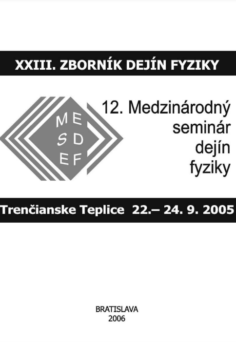 XXIII. Zborník dejín fyziky